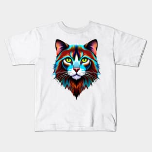 Whimsical Cat Nap Shirt Kids T-Shirt